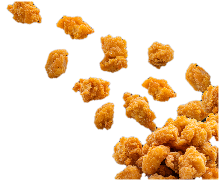 Kejap popcorn chicken bites, golden and crispy